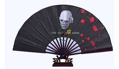 Double -sides Printing Bamboo Hanfan